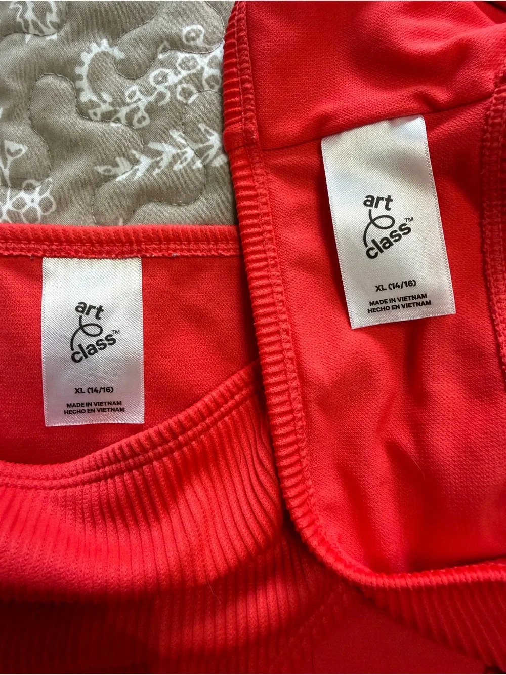 Target Brand Girls Red Ribbed 2-piece Set with Braided Straps